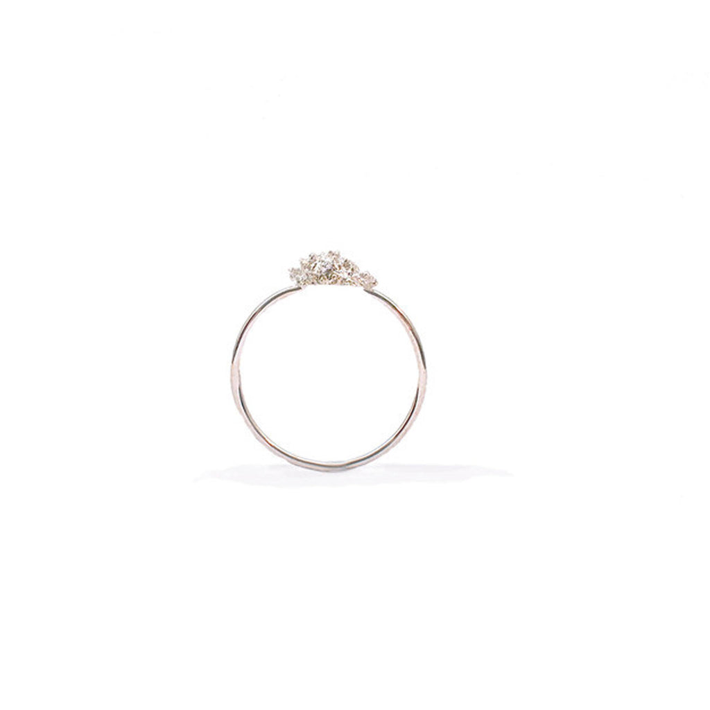 Fine Pom Pom Ring Silver