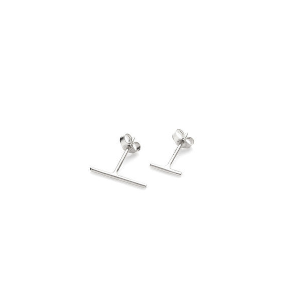 Line Earrings // Silver