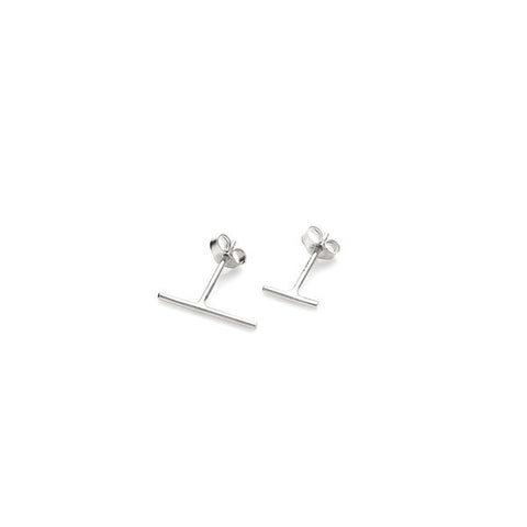 Line Earrings // Silver