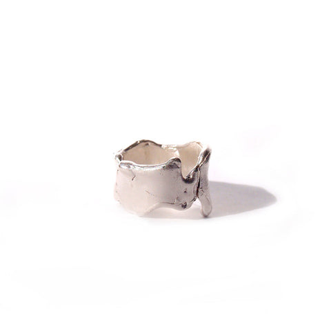 Mini Cuff Ring Silver