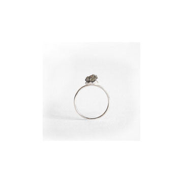Tiny Pyrite Ring Gold