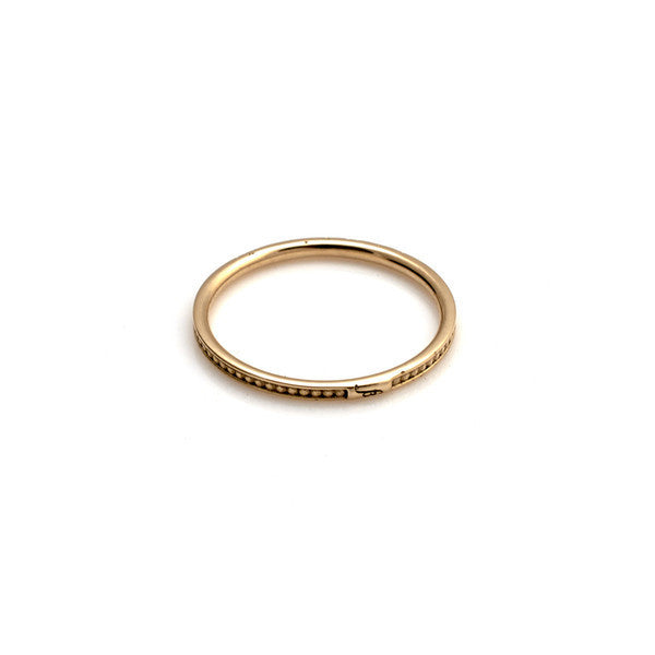 Petite Bead Ring // Gold