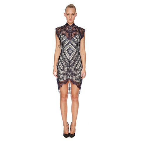 Venus Fitted Dress - Black