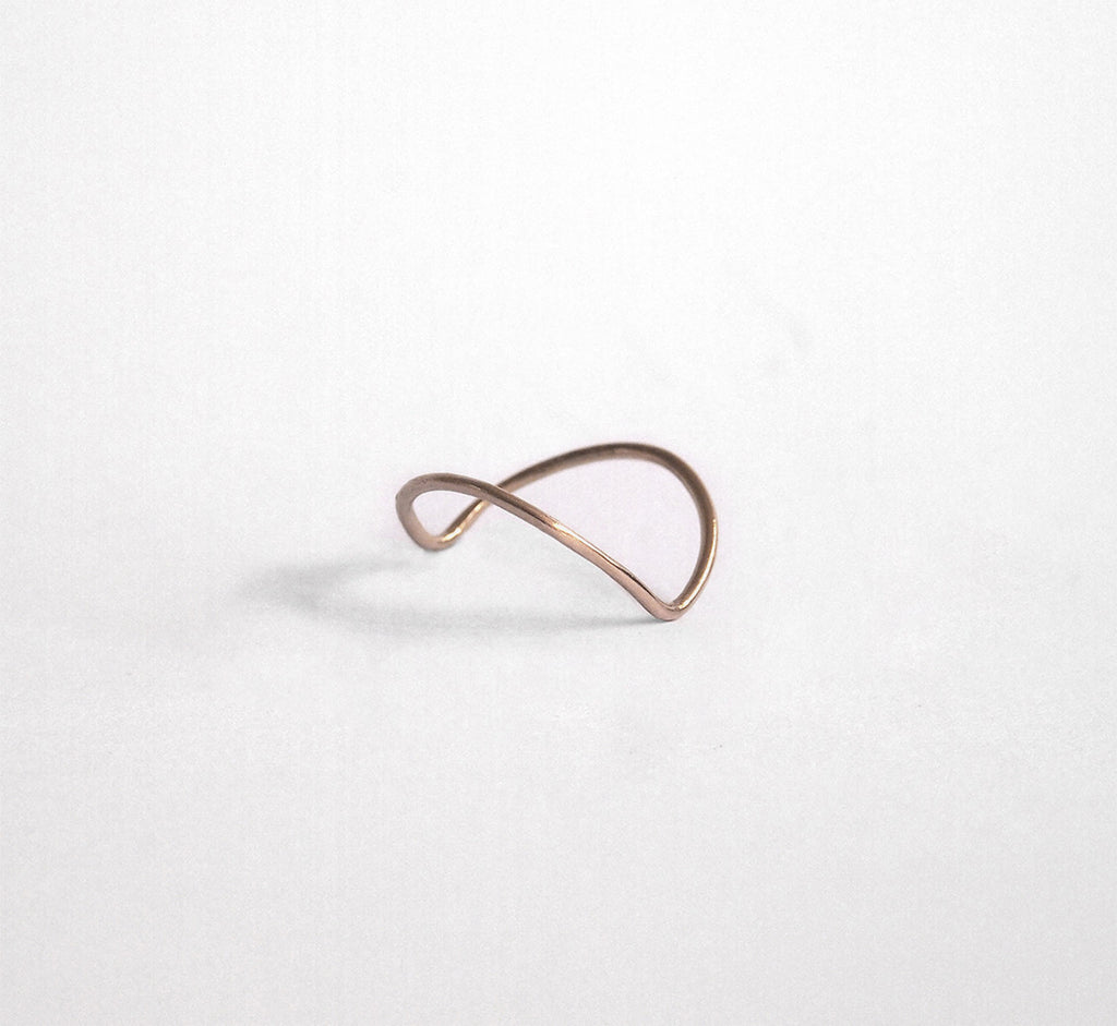 Arc fine band Rose Gold