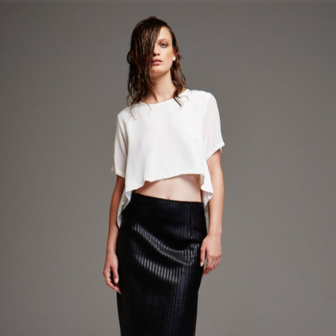 Imperial cropped top // Flint