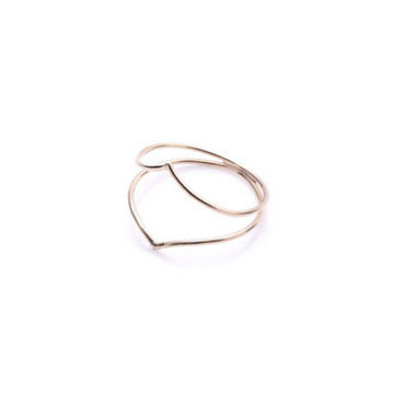 Two Drop Ring - Gold