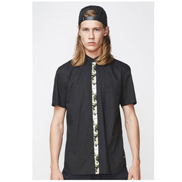 Island Short Sleeve - Black Floral